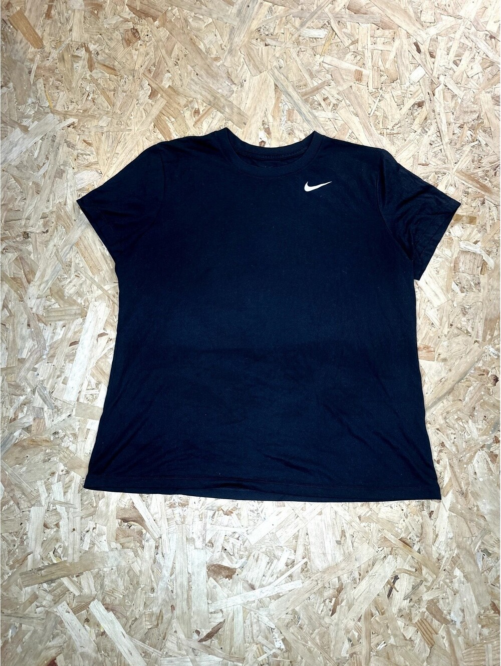 Nike Dri-Fit T-Shirt Mens XL Black Short Sleeve Swoosh Activewear Tee